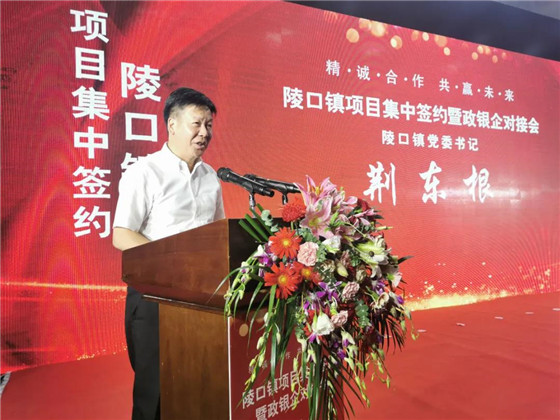 江蘇丹陽陵口鎮(zhèn)開展項(xiàng)目集中簽約暨政銀企對接會